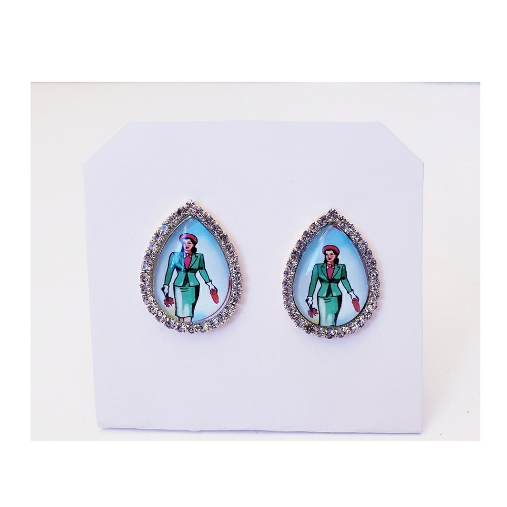 Loteria Rhinestone Earrings